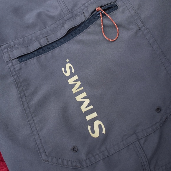 Simms Men's Gray Performance Fishing & Swim Trunks Large - Picture 7 of 7